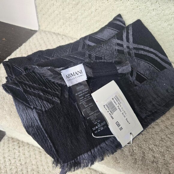 Amani Collezioni black scarf - BNWT - Picture 1 of 4